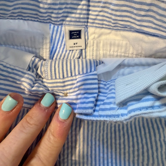 Janie and Jack Boy’s Seersucker Blue 2T 3 piece suit $241 Blazer, Pants, Vest - Picture 13 of 14